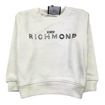 JOHN RICHMOND felpa tinta unita con stampa Bianco per Neonata RBA24086FEN BIANCO JOHN RICHMOND 