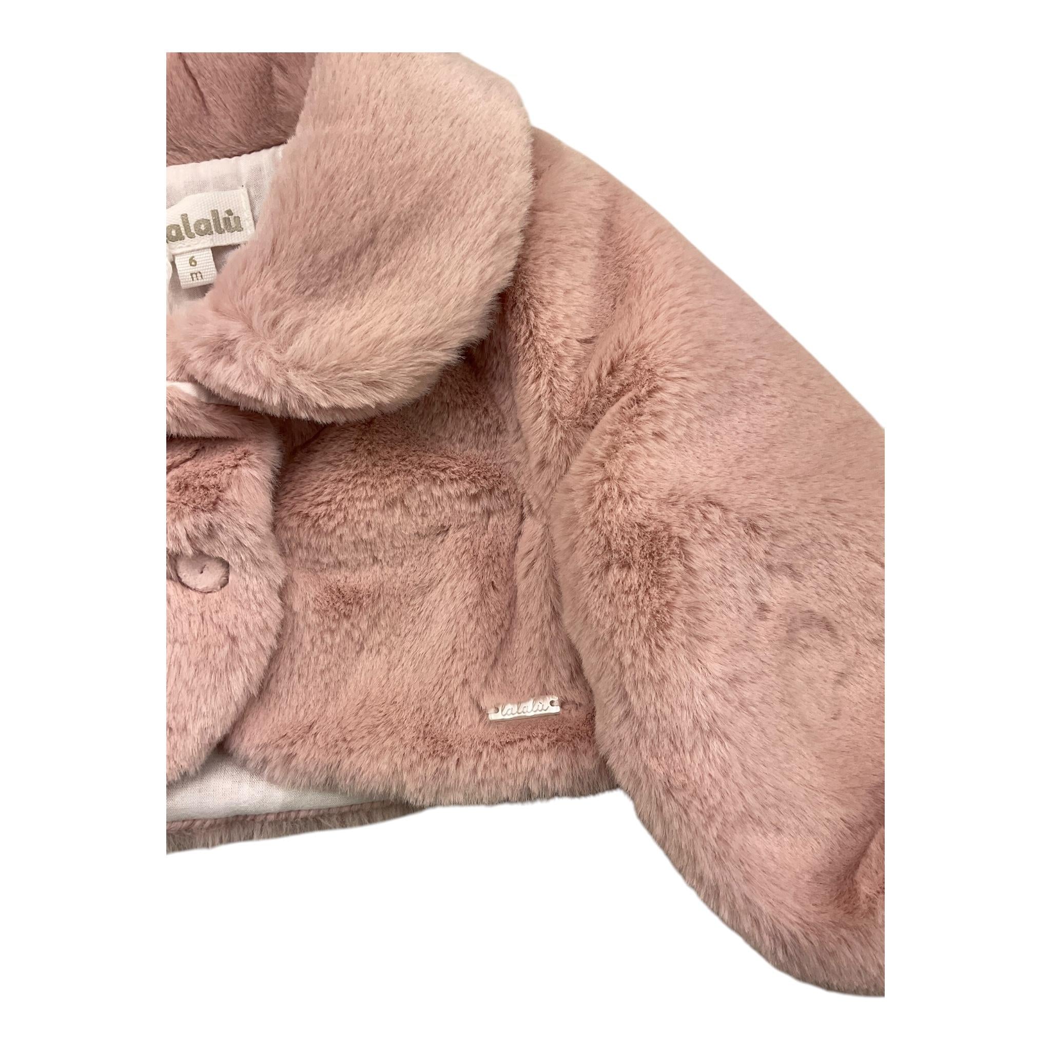 LALALU' giacca tinta unita in pelliccia Rosa per Neonata GIL009N ROSA LALALU' 