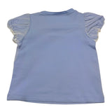 Calvin Klein T-Shirt Tinta Unita Velata con Stampa per Bambina KA5038 AZZURRO CALVIN KLEIN 