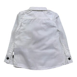 John Richmond Camicia Manica Lunga Tinta Unita con Logo per Neonato RIP25056CAN BIANCO JOHN RICHMOND 