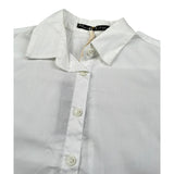 Manila Grace Camicia Manica Lunga Tinta Unita per Bambina MG2636 BIANCO MANILA GRACE 