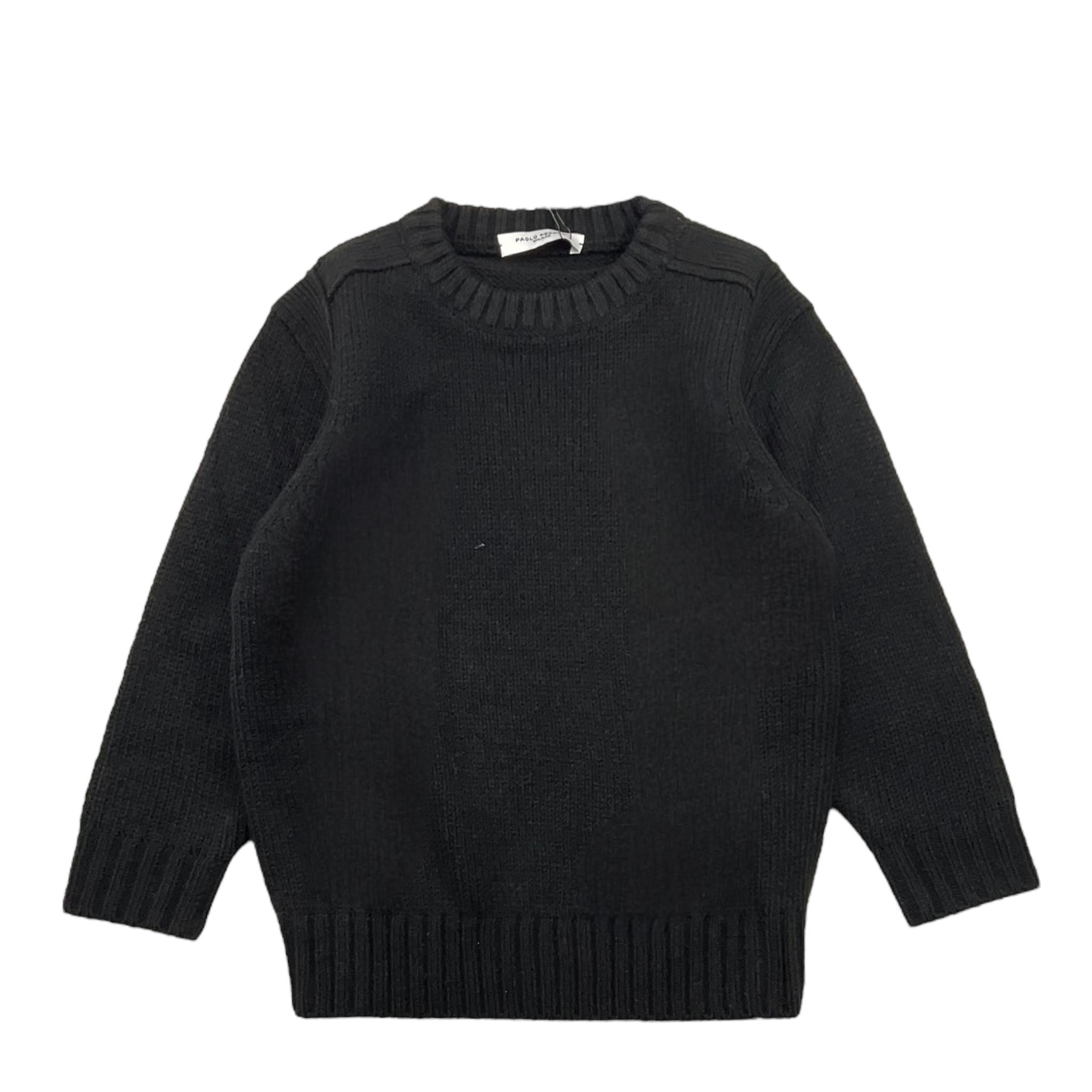 PAOLO PECORA maglia girocollo tinta unita Nero per Neonato PP3756N NERO PAOLO PECORA 