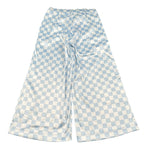 Miss Grant Pantalone Bicolore con Fantasia A Quadri Bianco/Azzurro per Bambina MG0565 BIANCO/AZZURRO MISS GRANT 
