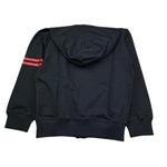 Zu+Elements Felpa Tinta Unita con Zip E Cappuccio per Bambino ZU1781 NERO ZU+ELEMENTS 