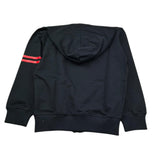 Zu+Elements Felpa Tinta Unita con Zip E Cappuccio per Bambino ZU1781 NERO ZU+ELEMENTS 