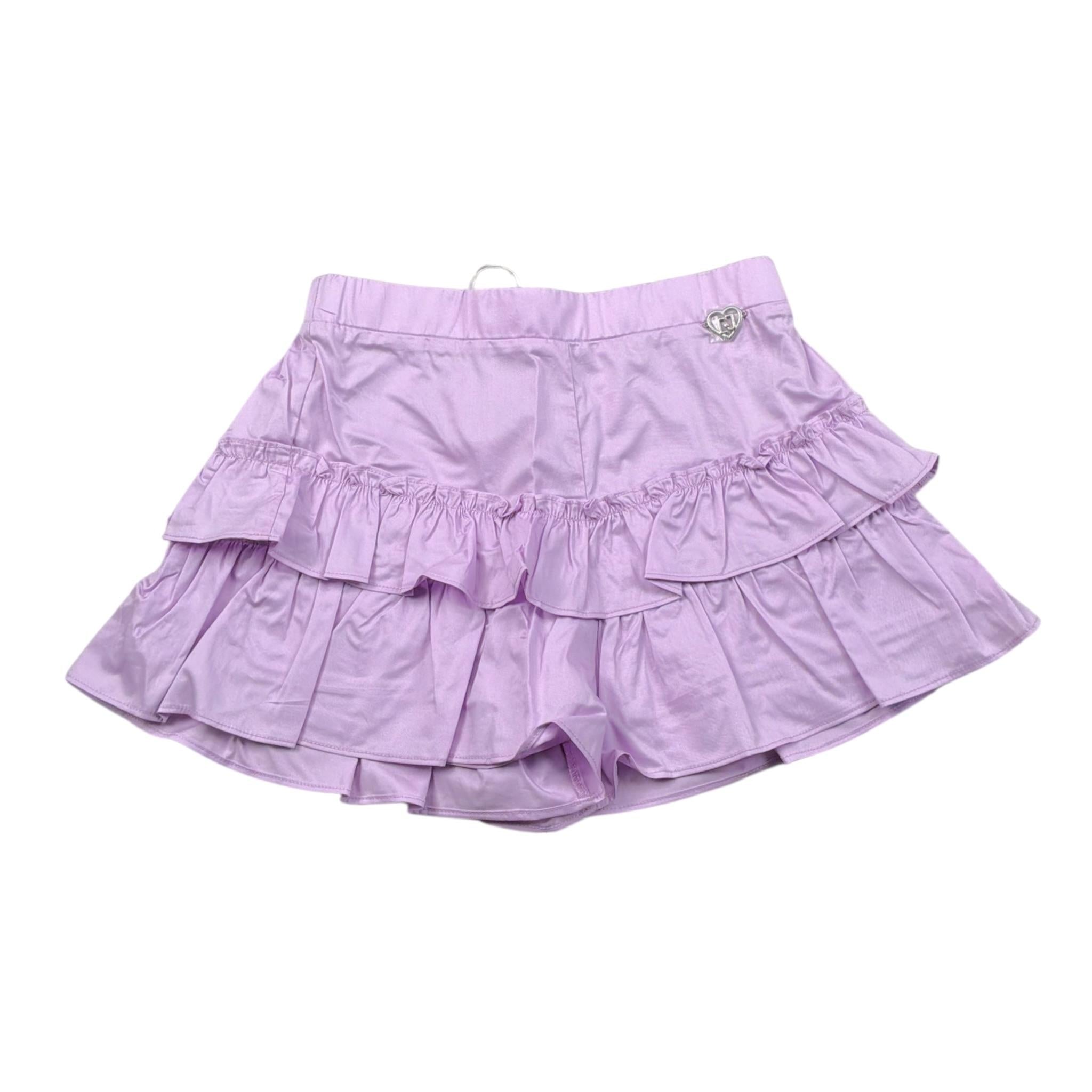 Liu Jo Short Tinta Unita Modello Gonna per Bambina KA5125XXXJ LILLA LIU JO 