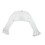 Alice Pi Coprispalle Tinta Unita con Fiocco per Bambina S198261 BIANCO ALICE PI 
