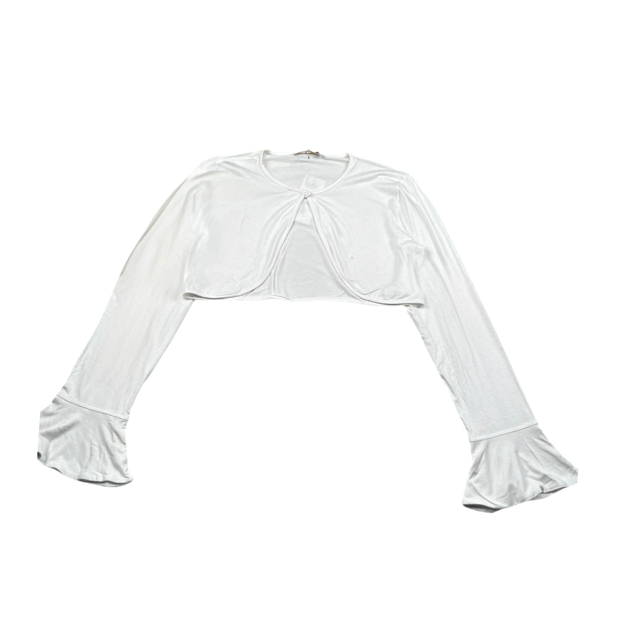 Alice Pi Coprispalle Tinta Unita con Fiocco per Bambina S198261 BIANCO ALICE PI 