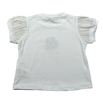 Manila Grace T-Shirt Tinta Unita con Paillettes per Bambina 370TMBS25X BIANCO MANILA GRACE 