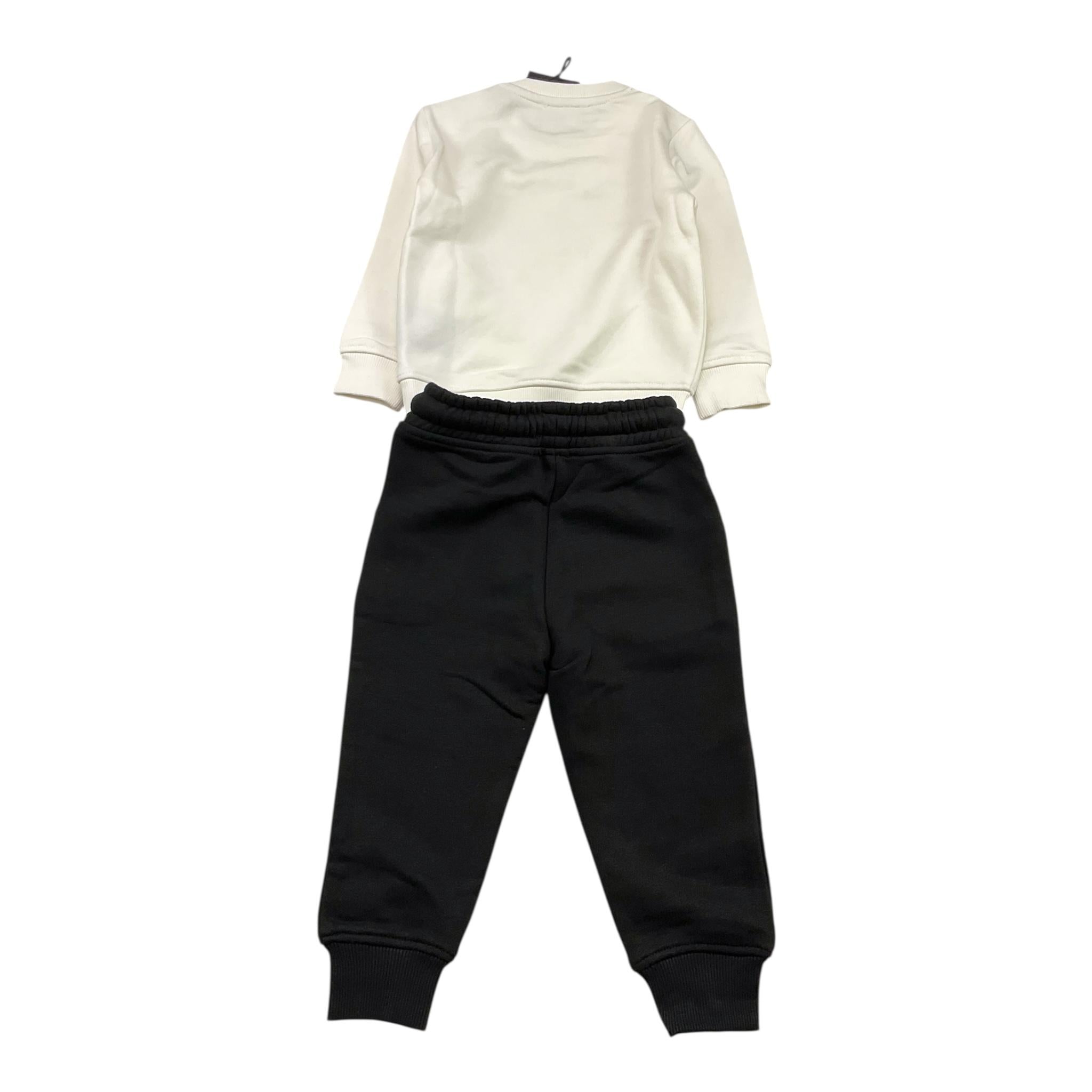 JOHN RICHMOND completo 2pz felpa-pantalone Bianco/nero per Neonato RIA24067CF BIANCO/NERO JOHN RICHMOND 