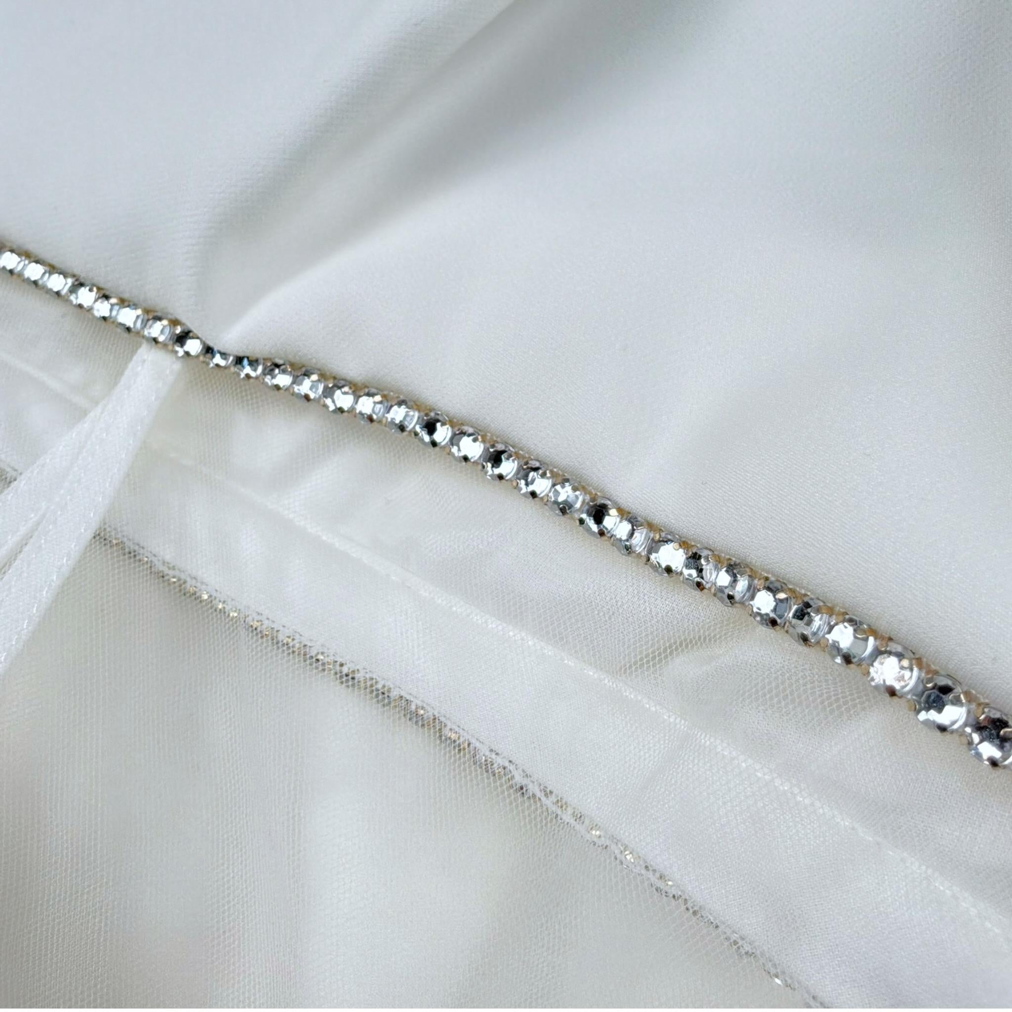 Monnalisa Abito Cerimonia Tinta Unita Mezza Manica per Bambina 719906 BIANCO MONNALISA 