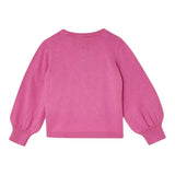 LIU JO maglia girocollo tinta unita con stampa in contrasto Rosa per Bambina KF4037X ROSA LIU JO 