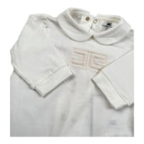 Elisabetta Franchi Tutina Manica Lunga Tinta Unita con Logo per Neonata ENTU52 BIANCO ELISABETTA FRANCHI 