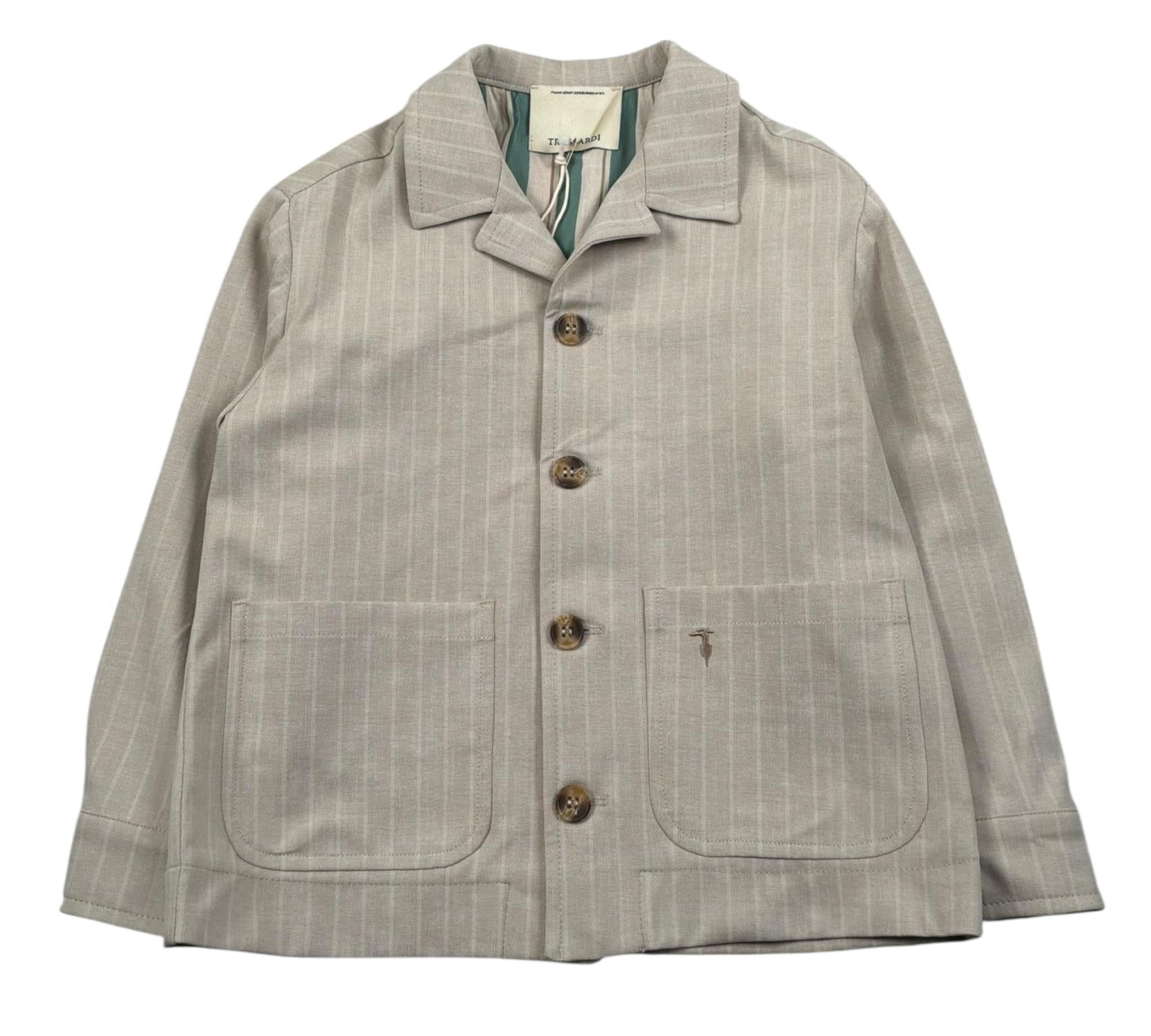 Trussardi Giacca Tinta Unita con Bottoni per Bambino TBP26166GC BEIGE TRUSSARDI 