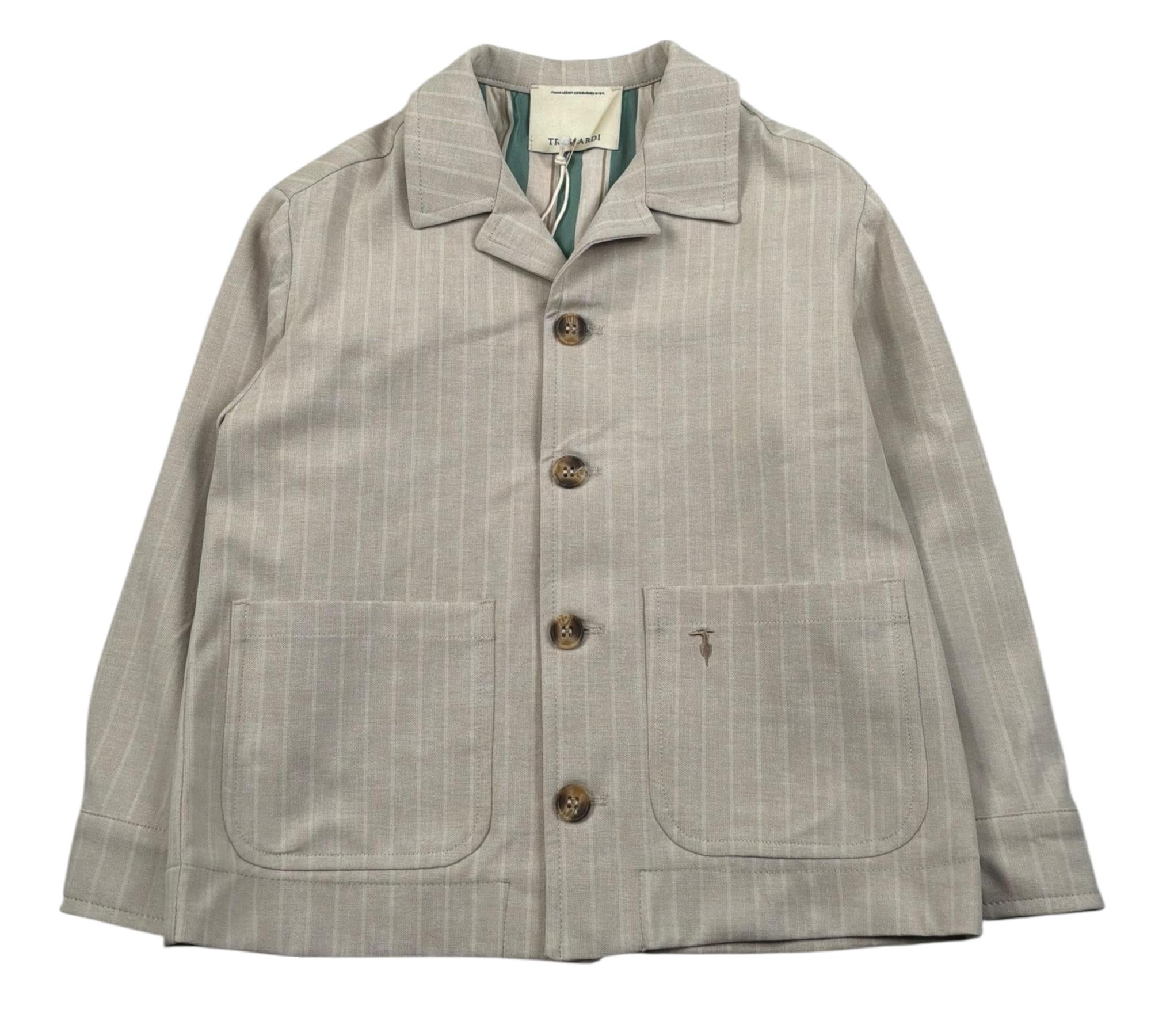 Trussardi Giacca Tinta Unita con Bottoni per Bambino TBP26166GC BEIGE TRUSSARDI 