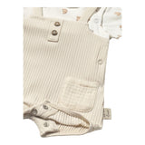 Mayoral Pagliaccetto Bicolore Mezza Manica con Fantasia per Neonato 1616 SABBIA MAYORAL 