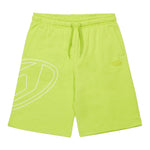 Diesel Bermuda In Tuta Tinta Unita con Logo per Bambino J02273 VERDE FLUO DIESEL 