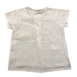 Zero Ampere Camicia Mezza Manica Tinta Unita Bianco Per Neonato