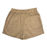 Name.It Short Tinta Unita Con Elastico In Vita Beige Per Bambina