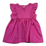 Moschino Abito Tinta Unita con Stampa per Neonata MDV0DH FUXIA MOSCHINO 