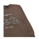 NEVER TOO shirt girocollo tinta unita con stampa in contrast Marrone per Bambino NT2187B MARRONE NEVER TOO 