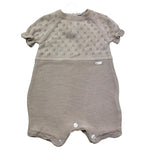 Le Bebe Pagliaccetto Mezza Manica Tinta Unita per Neonata LBG6268 BEIGE LE BEBE 
