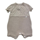 Le Bebe Pagliaccetto Mezza Manica Tinta Unita per Neonata LBG6268 BEIGE LE BEBE 