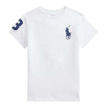 Ralph Lauren T-Shirt Girocollo Tinta Unita con Stampa per Neonato 322832907037 BIANCO RALPH LAUREN 
