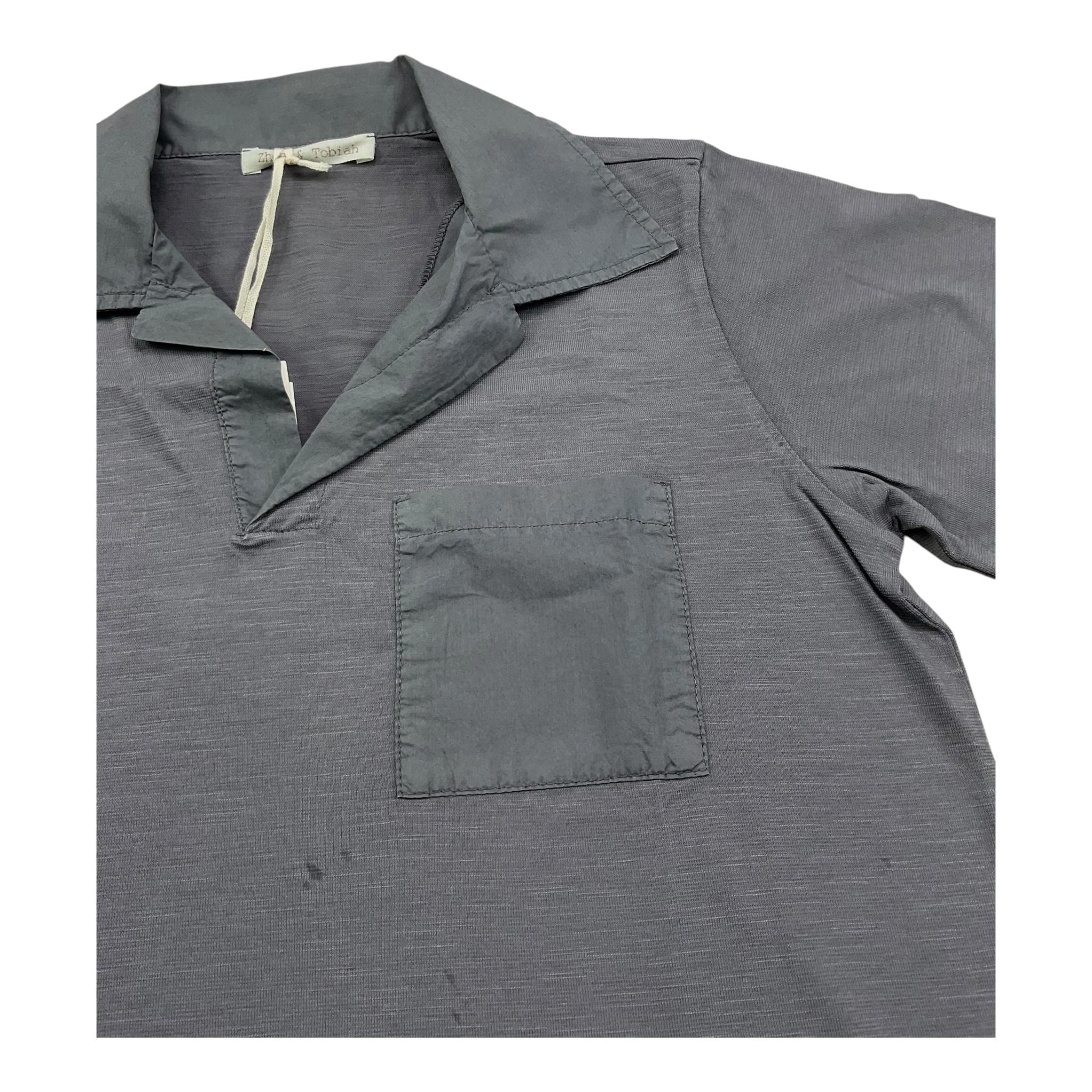 Zhoe & Tobiah Polo Mezza Manica Tinta Unita per Bambino BSE18M GRIGIO ZHOE & TOBIAH 