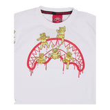 Sprayground T-Shirt Girocollo Tinta Unita con Stampa per Bambino SPY1038WHT BIANCO SPRAYGROUND 