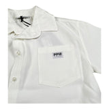 Paolo Pecora Camicia Mezza Manica Tinta Unita per Bambino PP4302 BIANCO PAOLO PECORA 
