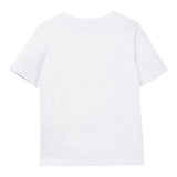 Boss T-Shirt Girocollo Tinta Unita con Boss per Bambino J25P23 BIANCO BOSS 
