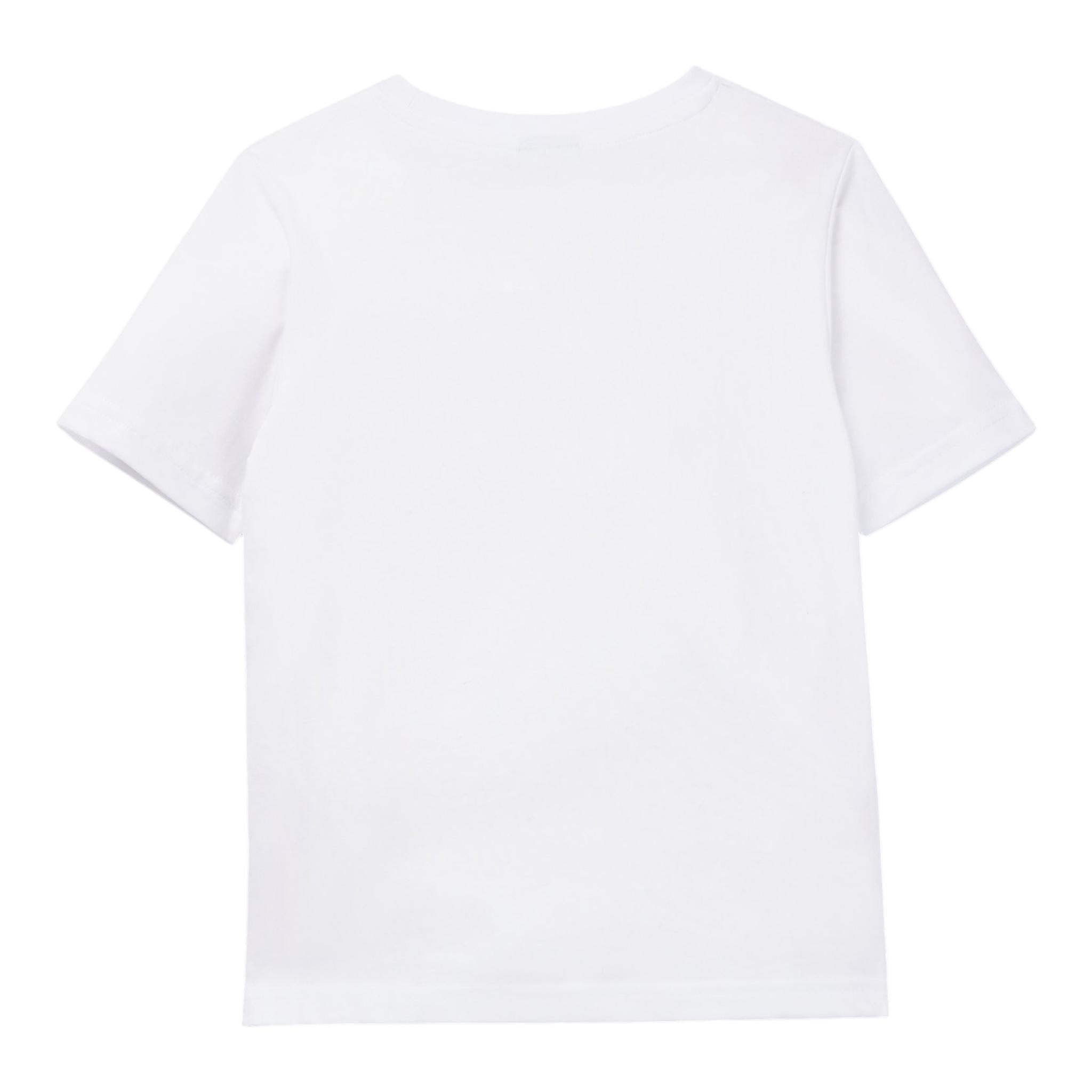Boss T-Shirt Girocollo Tinta Unita con Boss per Bambino J25P23 BIANCO BOSS 