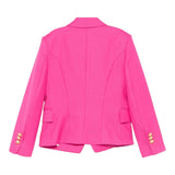 Balmain Giacca Tinta Unita con Bottoni per Bambina BW2A04 FUXIA BALMAIN 