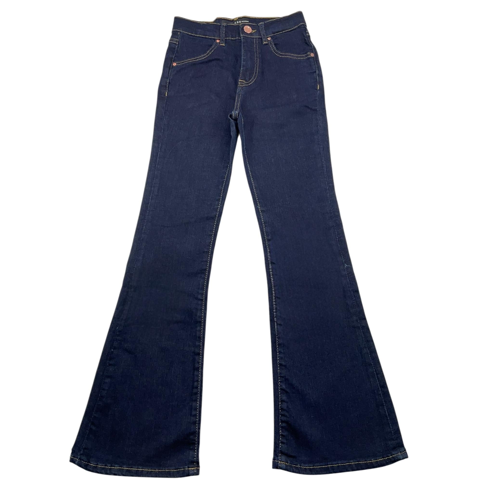 GUESS jeans tinta unita modello zampa Blu per Bambina J3YA03D52V0 BLU GUESS 