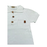 Wedoble Pagliaccetto Mezza Manica Tinta Unita per Neonato V2404305D BIANCO WEDOBLE 