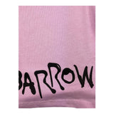 Barrow Kids Shirt Girocollo Tinta Unita con Stampa Glicine per Bambina