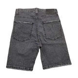 Never Too Bermuda In Denim Tinta Unita Con Girovita Regolabile Nero Per Bambino