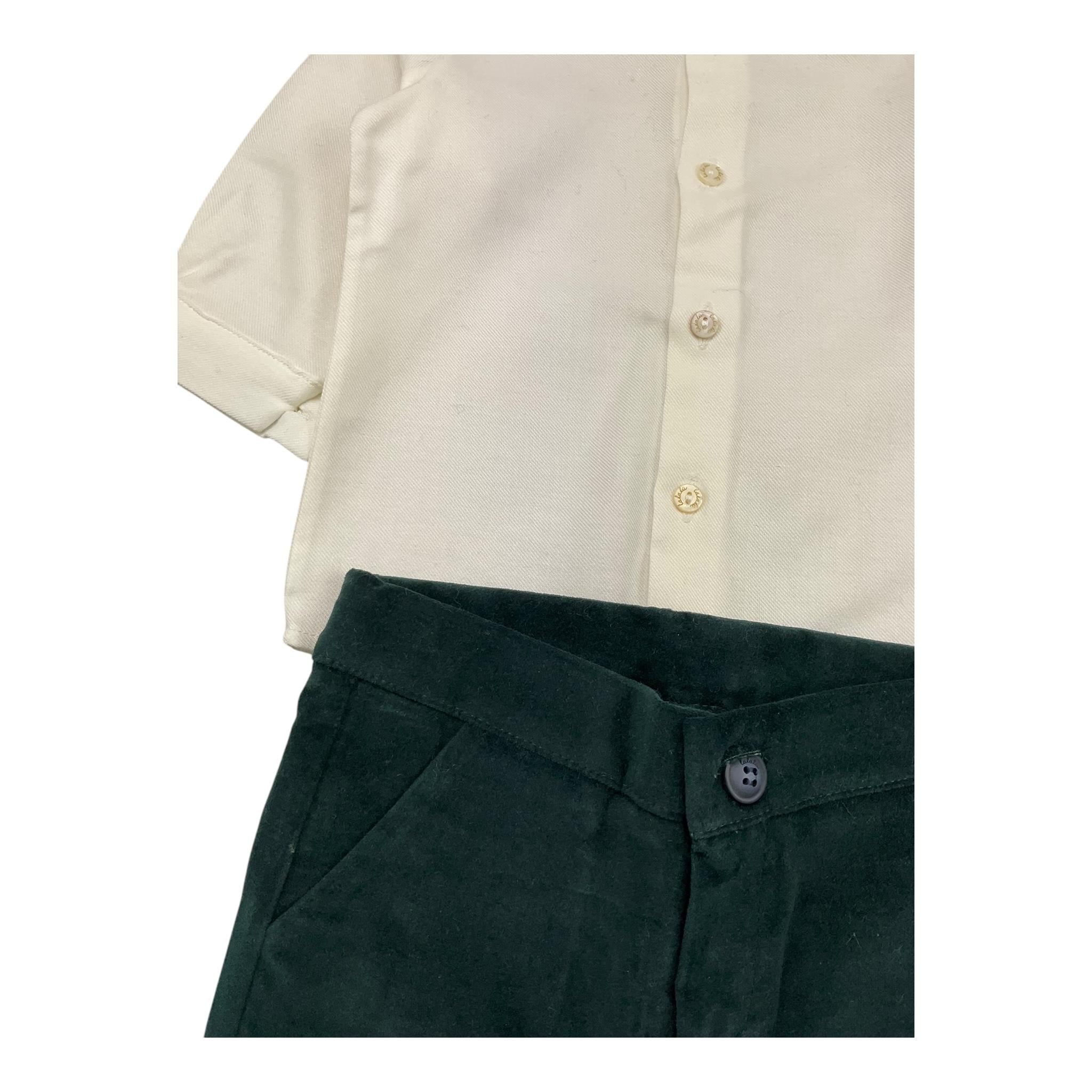 LALALU' completo 3 pezzi cardigan-camicia-pantalone Blu per Neonato CTL012NN BLU LALALU' 