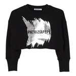 PATRIZIA PEPE felpa chiusa girocollo tinta unita cn logo Nero per Bambina 7M0871XX NERO PATRIZIA PEPE 