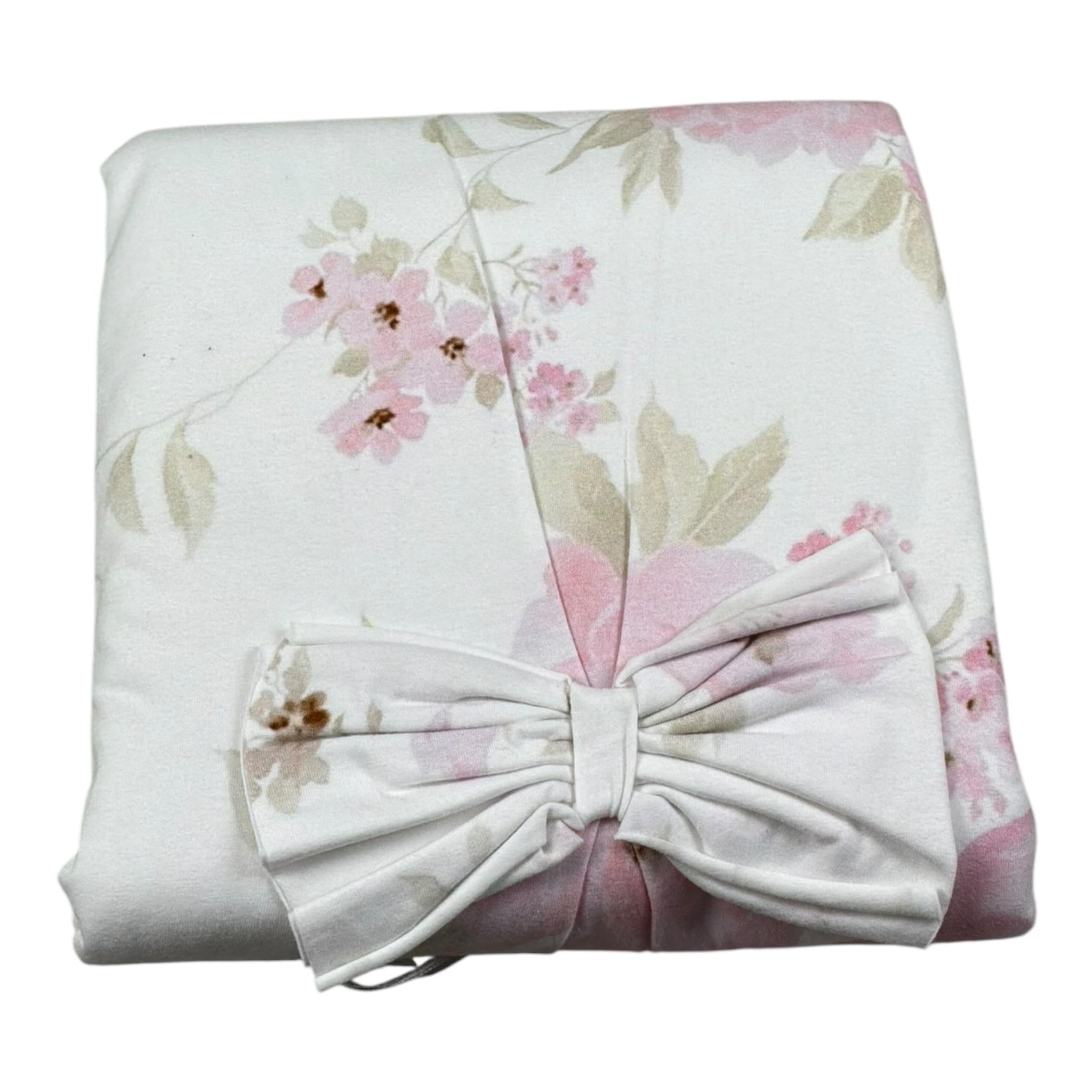 Nanan Coperta Tinta Unita Stampafantasia per Neonata E22534F PANNA NANAN 