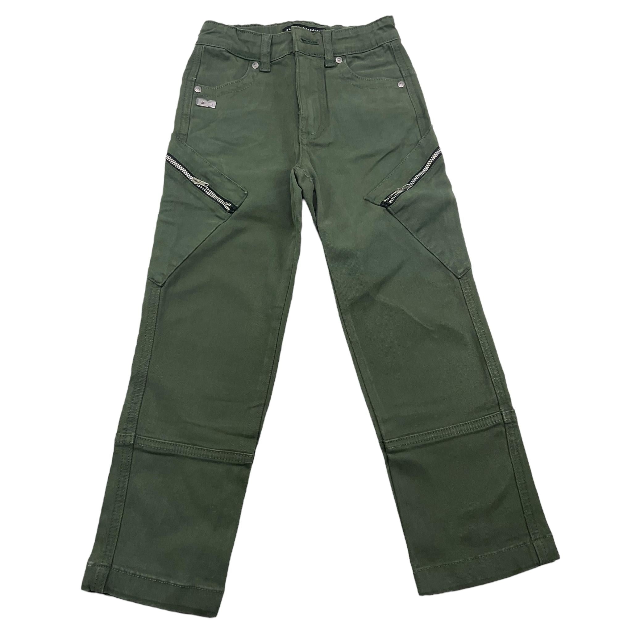 DANIELE ALESSANDRINI pantalone tinta unita con zip Verde per Bambino 1231P00025X VERDE DANIELE ALESSANDRINI 