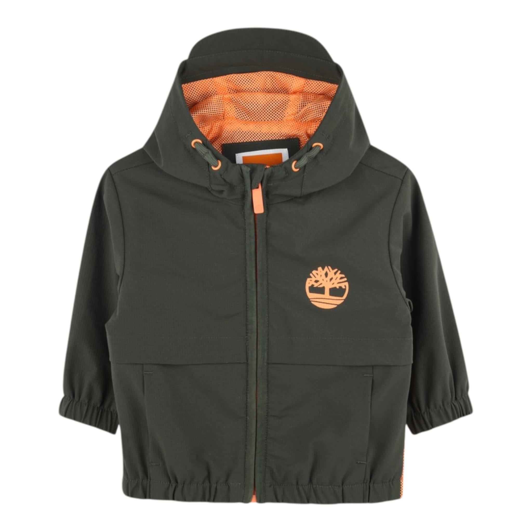 Timberland Giubbino Tinta Unita con Cappuccio per Bambino T60505 VERDE TIMBERLAND 