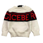 ICEBERG maglia girocollo tinta unita con stampa Bianco per Neonato MGICE5315B BIANCO ICEBERG 