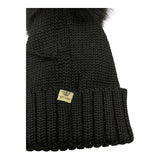 REGINA   cappello tinta unita con pon pon Nero per Neonata 305999N NERO REGINA 