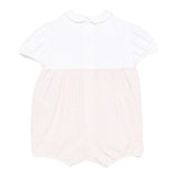 Il Gufo Pagliaccetto Mezza Manica Bicolore per Neonata P25TO270C3160 BIANCO/ROSA IL GUFO 