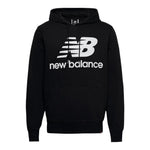 New Balance Felpa Chiusa con Cappuccio Tinta Unita con Logo per Bambino LAKB0062 NERO NEW BALANCE 