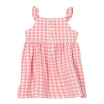 Il Gufo Abito Giromanica Fantasia Quadretti per Neonata P25VP023C3161 ROSA IL GUFO 