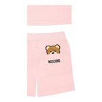 Moschino Completo 2 Pezzi T-Shirt-Bermuda Bicolore per Neonata MUG01FA ROSA MOSCHINO 