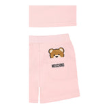 Moschino Completo 2 Pezzi T-Shirt-Bermuda Bicolore per Neonata MUG01FA ROSA MOSCHINO 